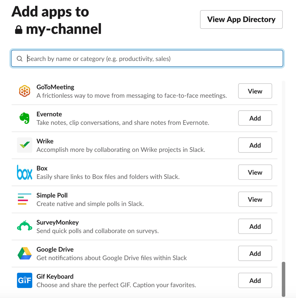 Google Drive  Slack App Directory